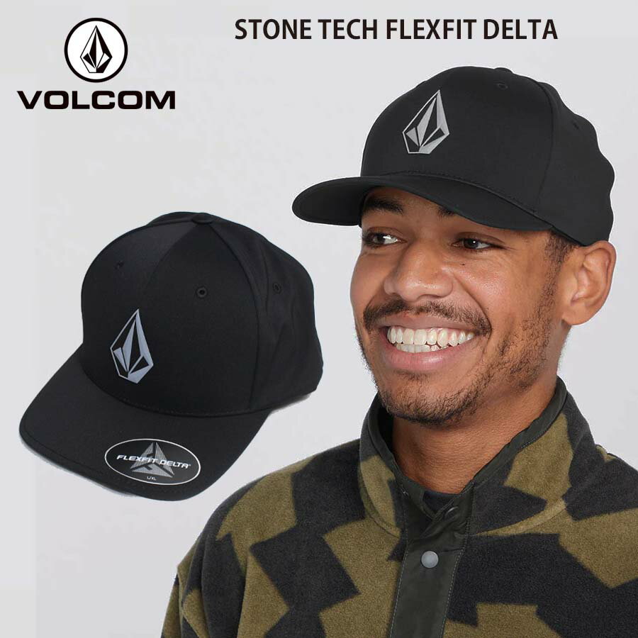 正規品 VOLCOM ボルコム FLEXFIT DELTA キャップ CAP 帽子 D5512319 STONE TECH FLEXFIT DLTA ロゴ キャップ ヴォルコム 人気 ブランド ロゴ メンズ ラウンドバイザー カーブバイザー サーフィン スケートボード 送料無料
