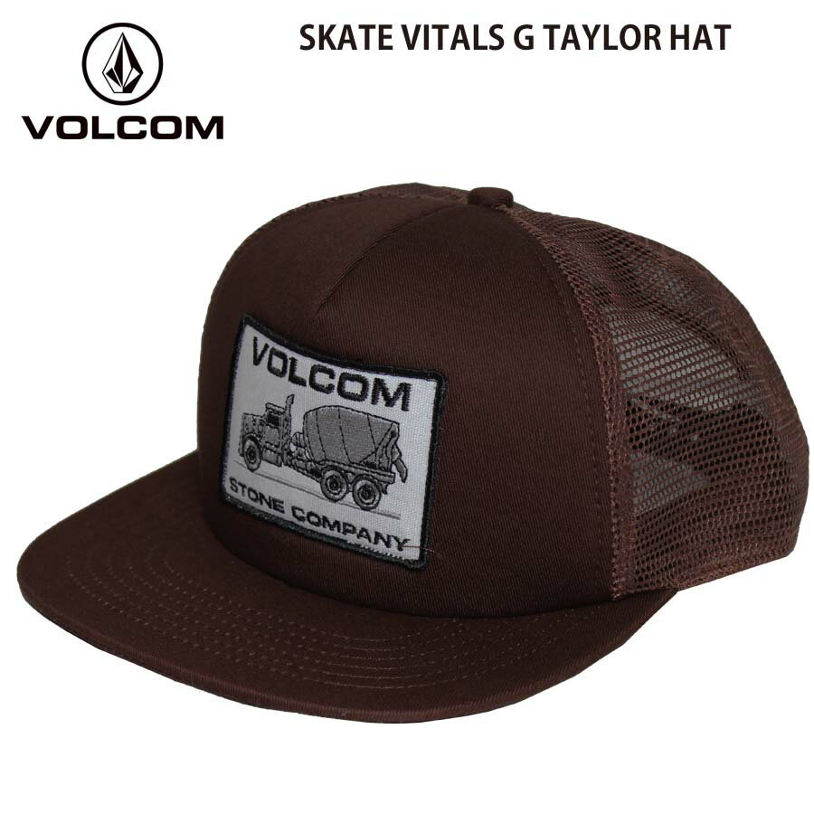 ボルコム キャップ メンズ 正規品 VOLCOM ボルコム メンズ 平ツバ メッシュキャップ CAP 帽子 D5512403 SKATE VITALS G TYLOR HAT CAP ロゴ メッシュ キャップ ヴォルコム 人気 ブランド ロゴ フラットバイザー サーフィン スケートボード 送料無料