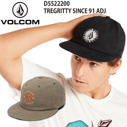 ボルコム キャップ メンズ 【クーポン有】【10％OFF】正規品 あす楽 VOLCOM ボルコム 平ツバ キャップ 帽子 D5522200 TREGRITTY SINCE 91 ADJ SNAPBACK CAP 刺繍ロゴ キャップ ヴォルコム 人気 ブランド ロゴ メンズ フラットバイザー キャップ 平ツバキャップ サーフィン スケートボード 送料無料