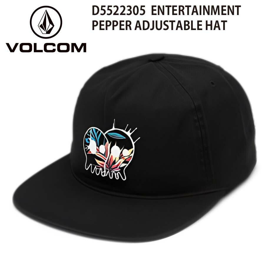 【10 OFF】正規品 VOLCOM ボルコム メンズ 平ツバキャップ CAP 帽子 D5522305 ENTERTAINMENT PEPPER ADJUSTABLE HAT ロゴ 平ツバ キャップ ヴォルコム 人気 ブランド ロゴ フラットバイザー サーフィン スケートボード 送料無料