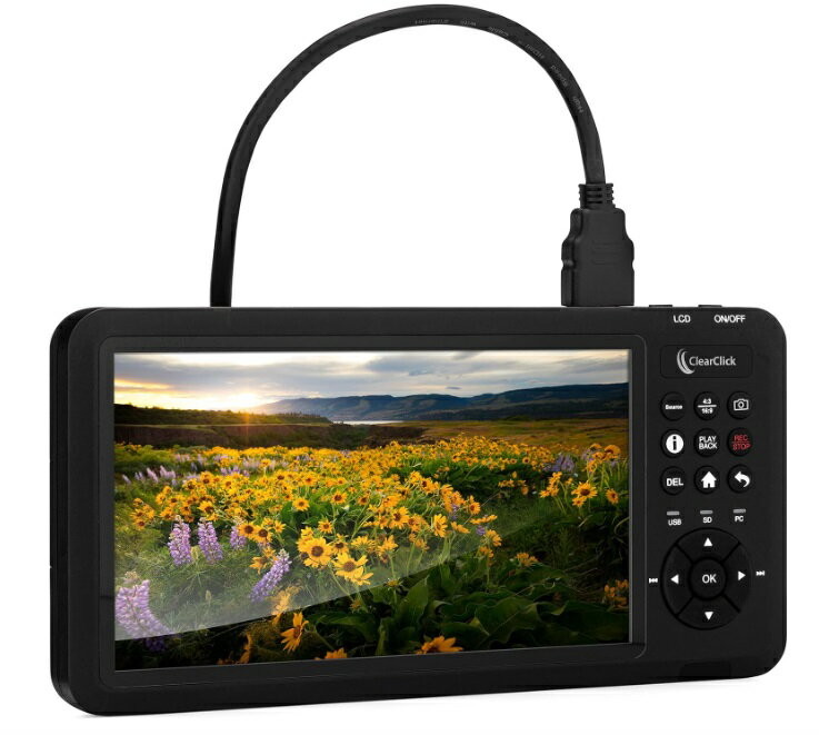 Rakuten - ポータブル ビデオレコーダー 最新 4K30 SDカード SDD HDD録画 アナログ HDMI VGA入力 OBS PCビデオキャプチャー機能 CATPRO 7INCH