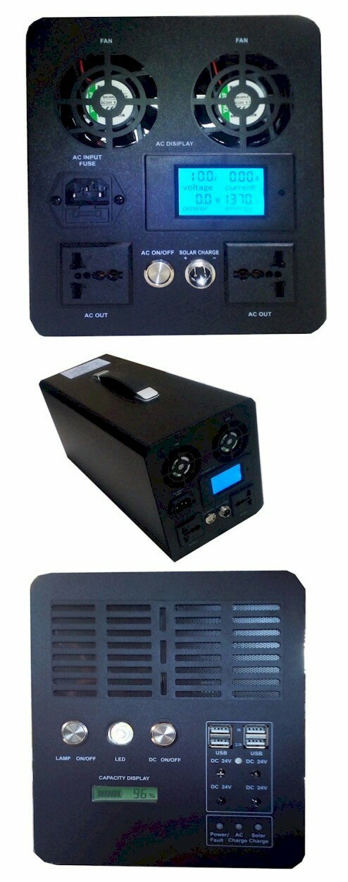 ポータブル電源 大容量 1500W 正弦波 AC出力 DC24V USB 急速充電 UPS 無停電電源装置 蓄電池 家庭用 車中泊 アウトドア キャンプ モバイルバッテリー 充電器 防災グッズ おすすめ 人気 ソーラーパネル別売 1500 【送料無料】