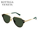 ボッテガ ヴェネタ サングラス BOTTEGA VENETA アイウェア 眼鏡 メガネ カラーレンズ UVカット ゴールド/グリーン【4S】
