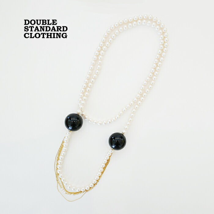 ダブルスタンダードクロージング ネックレス DOUBLE STANDARD CLOTHING キスパカールネックレス チョーカー アクセサリー ダブスタ 0600-110-233 オフ/ゴールド/ブラック