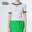 ダブルスタンダードクロージング Tシャツ DOUBLE STANDARD CLOTHING ESSENTIAL レンシルテレコシャツ クルーネック 半袖 ショートスリーブ ダブスタ レディース オフ【2025春夏】(4)
