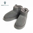 エミュ オーストラリア シープスキンブーツ【日本限定】EMU Australia FOY FLATFORM MICRO ムートンブーツ プラットフォームソール ...