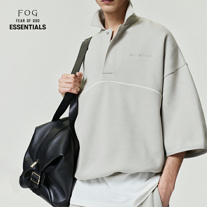 Rakuten - 【2026春夏新作】FOG ESSENTIALS FEAR OF GOD エフオージー エッセンシャルズ アクティブトレース 3/4スリーブ モダンポロスウェットシャツ トレーナー ポロシャツ メンズ SEAL