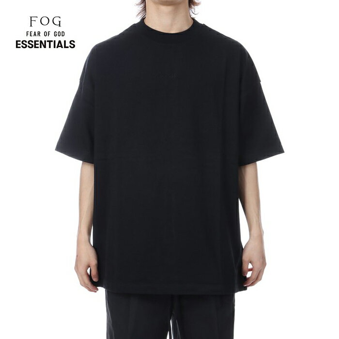 Rakuten - 【2026春夏新作】FOG ESSENTIALS FEAR OF GOD エフオージー エッセンシャルズ シグネチャー 90'S ショートスリーブTシャツ クルーネック 半袖 コットン メンズ BLACK