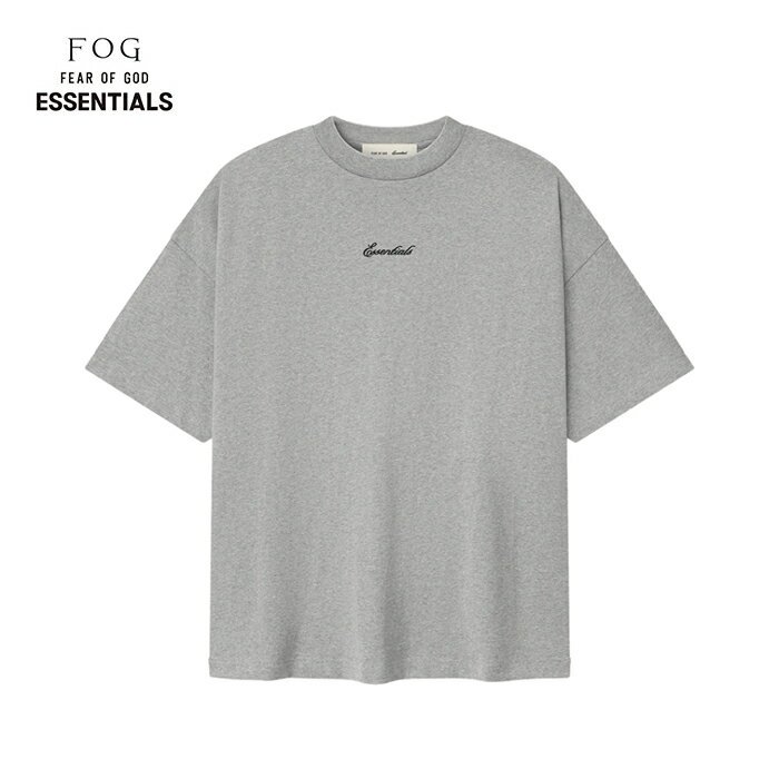 樂天商城 - 【2026春夏新作】FOG ESSENTIALS FEAR OF GOD エフオージー エッセンシャルズ シグネチャー 90'S ショートスリーブTシャツ クルーネック 半袖 コットン メンズ CONCRETE HEATHER