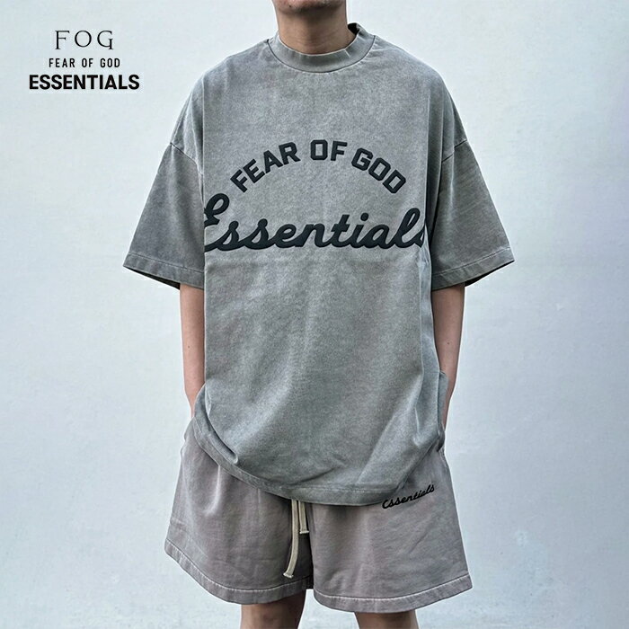 Rakuten - 【2026春夏新作】FOG ESSENTIALS FEAR OF GOD エフオージー エッセンシャルズ トレーニング 90'S ショートスリーブTシャツ クルーネック 半袖 コットン メンズ FADED SEAL