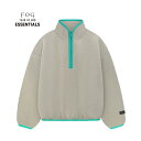 エフオージー エッセンシャルズ ハーフジップモックネック FOG ESSENTIALS FEAR OF GOD HALFZIP MOCKNECK トップス ポリエステル 長袖 ロングスリーブ メンズ SEAL【2024春夏】