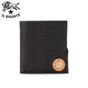 イル ビゾンテ 二つ折り財布【日本限定 55thコンビボタンコレクション】IL BISONTE レザーウォレット サイフ コンパクトウォレット 小銭 カード 紙幣 ブラック【ルック正規取扱店】【2025秋冬】(4)