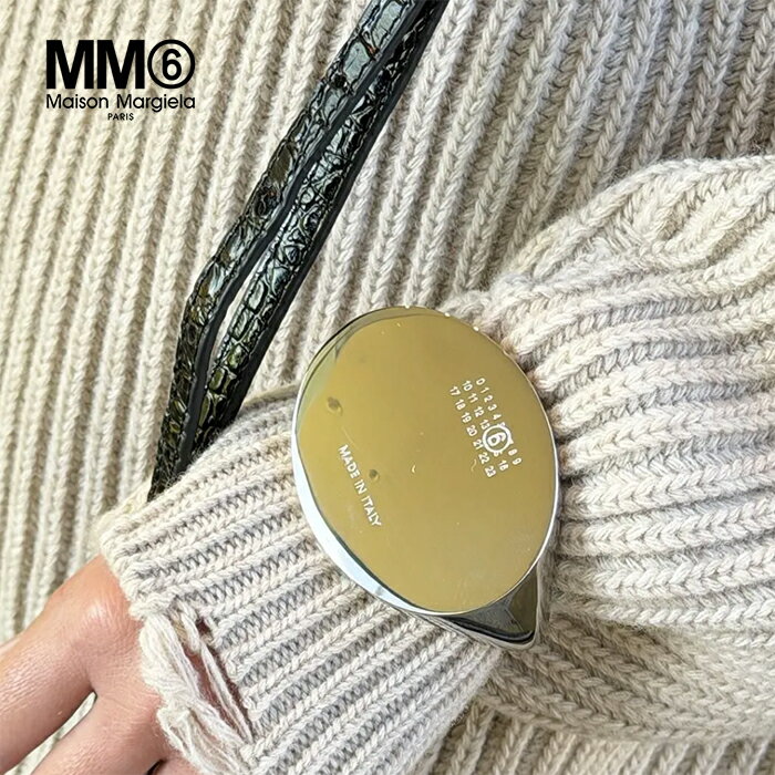 エムエム6 メゾンマルジェラ ナンバリング バングル MM6 Maison Margiela ナンバリング ロゴ 真鍮 アクセサリー ブレスレット シルバー【マ...