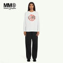 エムエム6 メゾンマルジェラ 長袖Tシャツ MM6 Maison Margiela YEAR OF THE SNAKE Tシャツ クルーネック ロンT ロングス...