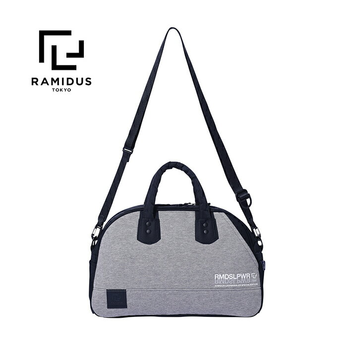 ラミダス×ループウィラー 2ウェイボストンバッグ RAMIDUS × LOOPWHEELER 2WAY BOSTON BAG(S) ショルダーバッグ 斜め掛け ストラップ コラボ NAVY ネイビー【ラミダス正規取扱店】【2024秋冬】