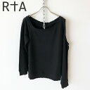 RtA スウェット アールティーエー WILLOW-CUTOUT SWEATSHIRT オープンショルダースウェット スウェットシャツ コットン レディース WF7KS-800 NOIR【2色展開】 B