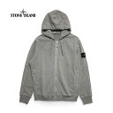 ストーンアイランド パーカー STONE ISLAND フーディ ジップアップ ロングスリーブ 長袖 コットン メンズ DUST ダスト