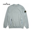 ストーンアイランド スウェットシャツ STONE ISLAND トレーナー プルオーバー ロングスリーブ 長袖 コットン メンズ SKY BLUE スカイブルー【ストーンアイランドジャパン正規取扱店】【2024春夏】