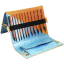 KnitPro (ニットプロ)Ginger ジンジャー 付け替え式 アフガン針 11本セット (31286) デラックス レザーケース付 編み物 初心者から上級...