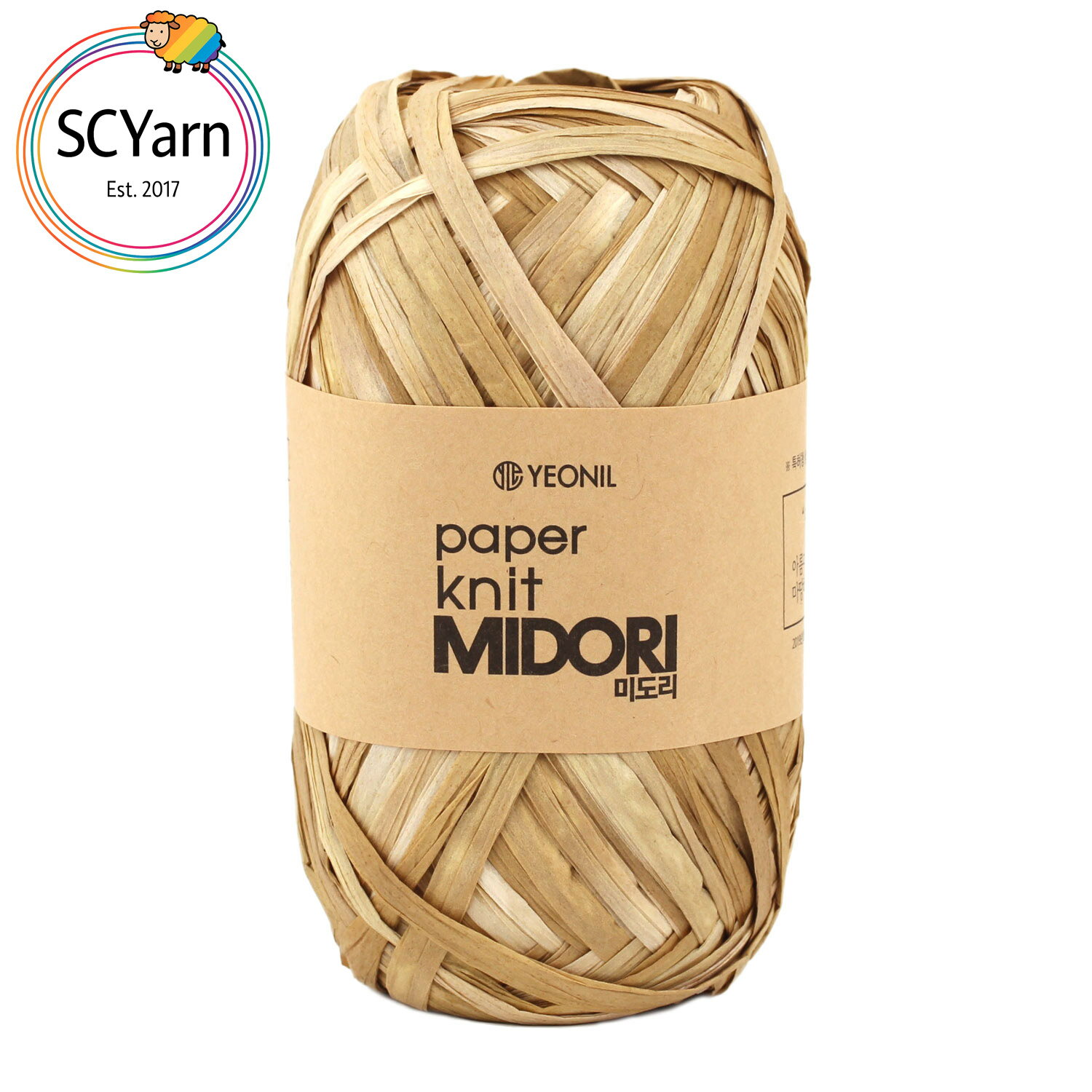 Rakuten - MIDORI ミドリ ペーパーヤーン ミックス 天然風合いの軽量編み糸 帽子 バッグ 小物に最適 指定外繊維(紙) 毛糸 韓国製 約40g、約78m