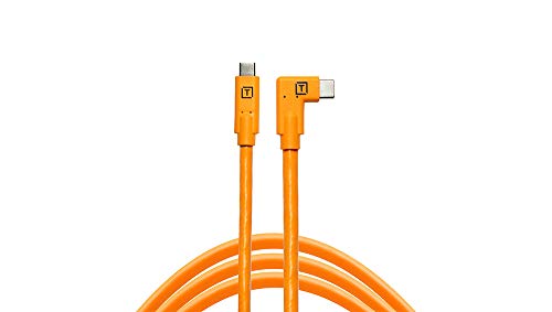 Tether Tools TetherPro USB-C - USB-C L字型ケーブル | 電源供給 高速転送 カメラとコンピュータ間の接続用