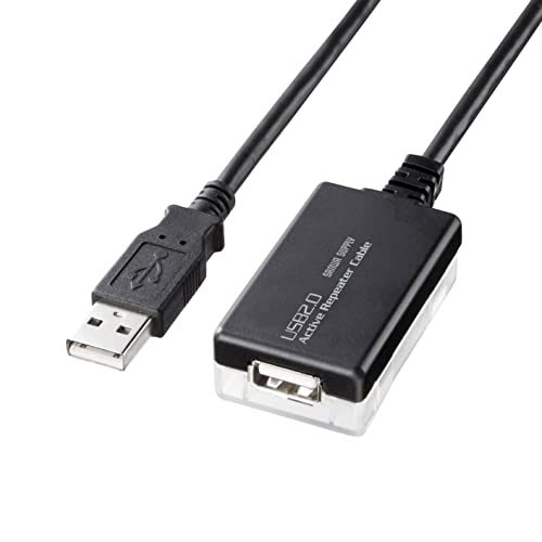 ・ブラック KB-USB-R212N・USB2.0信号を最大12m延長できるUSB2.0アクティブリピーターケーブル。説明 -