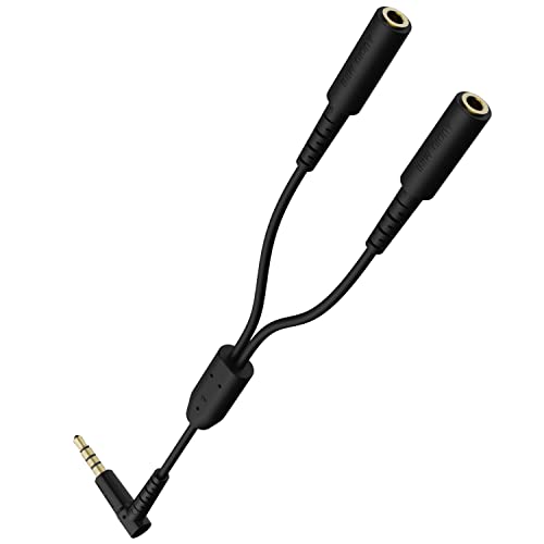 エレコム イヤホンスプリッター 4極 2分配 オーディオ分配ケーブル イヤホン 分配 分岐 ブラック EHP-35W02BK エレコム イヤホンスプリッター 4極 2分配 オーディオ分配ケーブル イヤホン 分配 分岐 ブラック EHP-35W02BK