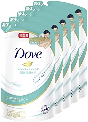 Dove(ダヴ) ボディウォッシュ センシティブマイルド ボディソープ 詰替え用 360g×5個