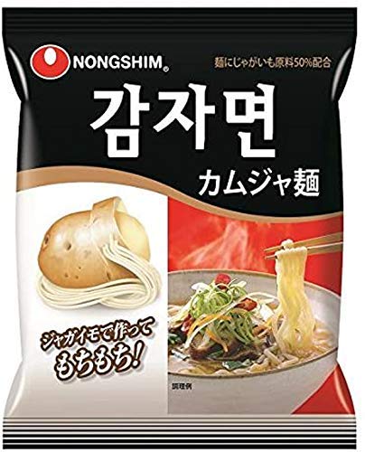 農心 カムジャ麺 ジャガイモラーメン 4食入り 安心の日本語パッケージ | 韓国ラーメン ??? じゃがいも を使った 麺のもちもち感がラーメン