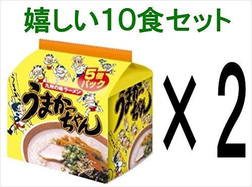 うまかっちゃん（10食セット） 【10食セット】うまかっちゃんオリジナル 九州の味ラーメン　調味オイル付き　5食パック×2　計10食セット