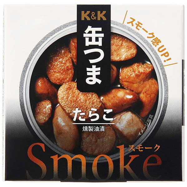 K&K 缶つまSmoke たらこ [缶] 50g x 24個[ケース販売] [K&K国分 食品 缶詰 日本 0317824]