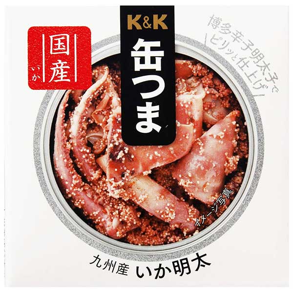 K&K 缶つま 九州産 いか明太 [缶] 40g x 24個[ケース販...