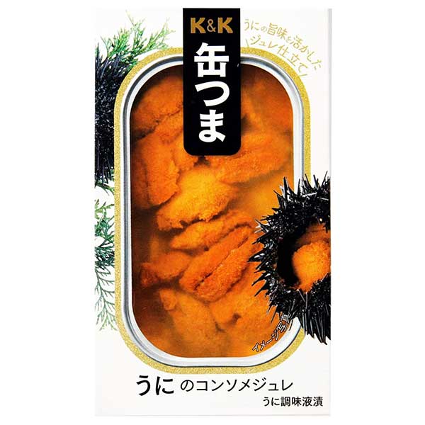 K&K 缶つま うにのコンソメジュレ [缶] 65g x 24個[ケース販売] [K&K国分 食品 缶詰 日本 0317869]