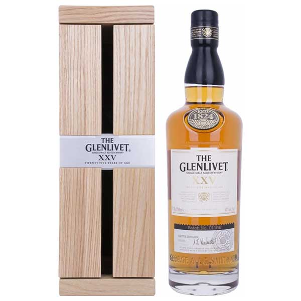 ザ グレンリベット 25年 43度 [箱付] 700ml 送料無料(本州のみ) [ぺルノ イギリス スコットランド シングルモルト スコッチ ウイスキー] ギフト プレゼント 敬老の日 お歳暮 御歳暮