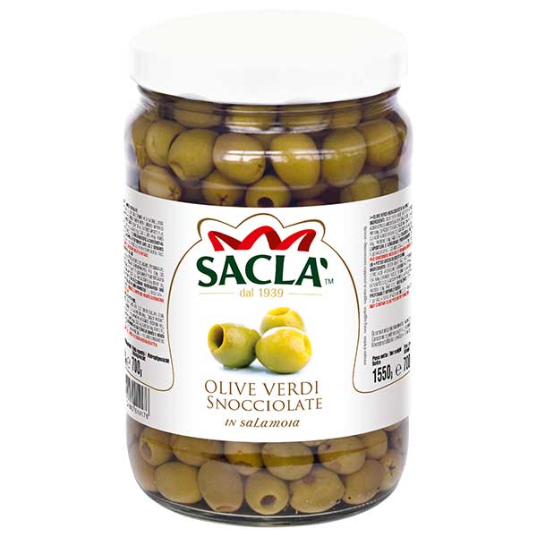 【ポイント3倍 7/30(水)まで】サクラ グリーンオリーブ 種抜き [瓶] 1.55kg 1550g × 4個[ケース販売][モンテ イタリア 野菜(瓶詰) 017185]