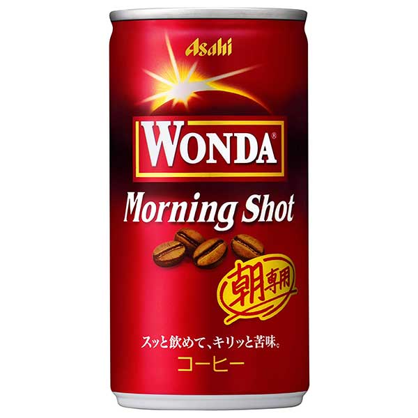 アサヒ ワンダ モーニングショット [缶] 185g x 30本[ケース販売] 送料無料(本州のみ) [アサヒ飲料 日本 飲料 コーヒー 2CGE8] ギフト プレゼント 敬老の日 お歳暮 御歳暮(4.0)