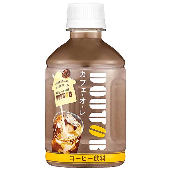アサヒ ドトール カフェ オ レ [PET] 280ml × 24本[ケース販売] [アサヒ飲料 日本 飲料 コーヒー 2CFR3] ギフト プレゼント 敬老の日 お歳暮 御歳暮