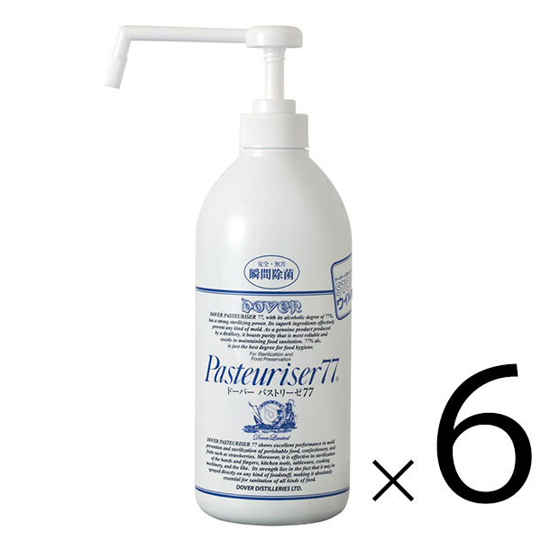 ドーバー パストリーゼ77 ポンプ 800ml × 6本[セット販売] 送料無料(本州のみ) [沖縄お届け不可] アルコール消毒液 防菌 消臭 ウィルス 掃除 除菌 抗菌 アルコールスプレー pasteuriser77 [ドーバー洋酒] あす楽対応 当日発送 ギフト プレゼント 敬老の日 お歳暮 御歳暮