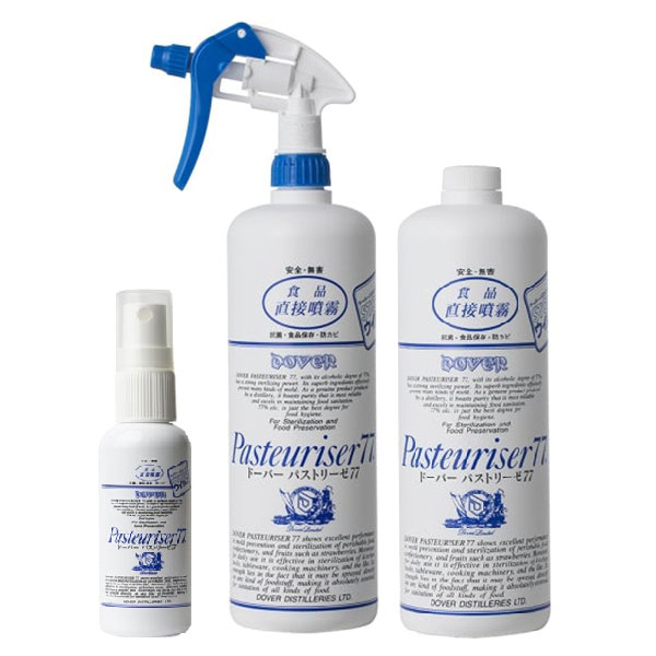 ドーバー パストリーゼ77 空容器 50ml + ヘッド付 1000ml + 詰替 1L 1000ml [セット販売] 送料無料(本州のみ) [沖縄お届け不可] アルコール消毒液 防菌 消臭 ウィルス 掃除 除菌 抗菌 アルコールスプレー pasteuriser77 [ドーバー洋酒] あす楽対応 当日発送