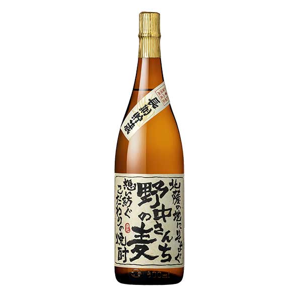 田苑 野中さんちの麦(長期) 麦 25度 [瓶] 1.8L 1800ml × 6本[ケース販売] 送料無料(本州のみ) [田苑酒造 麦焼酎 むぎ焼酎 乙類 日本 鹿児島県] ギフト プレゼント 敬老の日 お歳暮 御歳暮