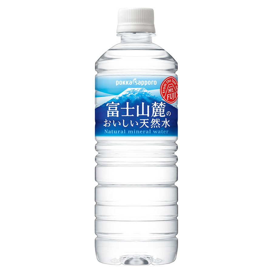 楽天リカータイム　楽天市場店富士山麓のおいしい天然水 [PET] 590ml x 48本[2ケース販売] 送料無料（沖縄対象外） [ポッカサッポロ 日本 飲料 WV52]