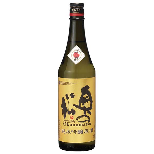 奥の松 純米吟醸 原酒 720ml × 12本[ケース販売] 送料無料(本州のみ) [OKN 奥の松酒造 福島県 日本酒 清酒]ギフト プレゼント 贈り物 お祝い 内祝い お返し 誕生日プレゼント 父の日 敬老の日