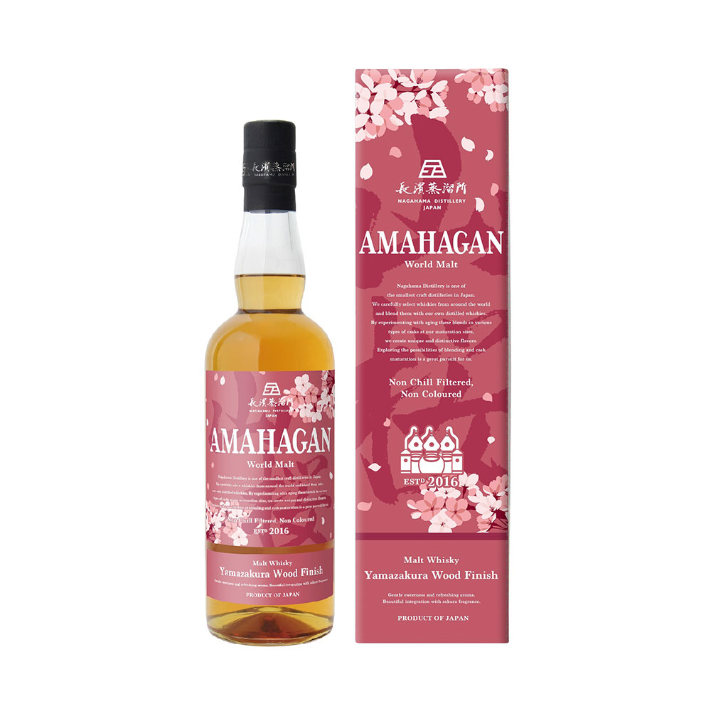 アマハガン ワールドモルト 山桜ウッドフィニッシュ [箱付] 47度 700ml [TK 日本 ウイスキー 国産ウイスキー 日本ウイスキー 長濱蒸留所 AMAHAGAN 514150]ギフト プレゼント 贈り物 お祝い 内祝い お返し 誕生日プレゼント 父の日 敬老の日