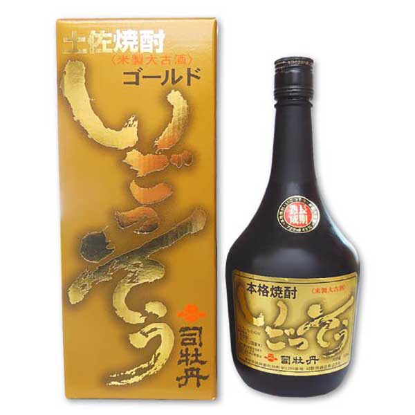 高知県の司牡丹酒造が手がける乙類米焼酎「ゴールドいごっそう 43度」です。「いごっそう」シリーズの上位ラインとして位置づけられ、アルコール度数43度のパワフルさのなかに米焼酎ならではの芳醇な香りと深みあるコクが感じられます。ロックや水割りにするとその豊かな風味がよりいっそう開き、焼酎の醍醐味を堪能できます。珍味や塩気のおつまみ、濃いめの味付けの和食、食後のゆっくりとした一杯にも向いています。「いごっそう」の通常品よりさらに格上の味わいを求める方、米焼酎の高アルコールタイプを探している方、司牡丹の実力を最高に引き出した一本を味わいたい方にぜひおすすめします。