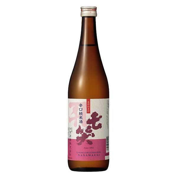 七笑 辛口純米酒 720ml × 12本[ケース販売] 送料無料(本州のみ) [OKN 七笑酒造 長野県 日本酒 清酒]ギフト プレゼント 贈り物 お祝い 内祝い お返し 誕生日プレゼント 父の日 敬老の日