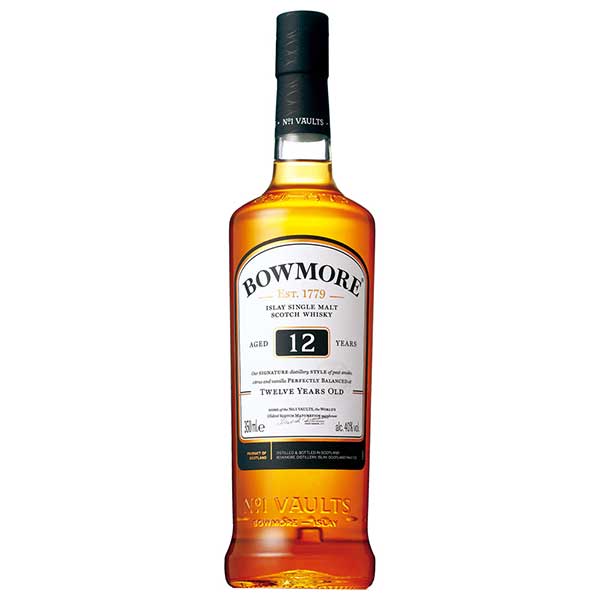 BOWMORE ボウモア 12年 40度 [瓶] 350ml x 12本[ケース販売][ウイスキー 40度 イギリス サントリー]