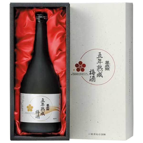 萬歳楽 五年熟成梅酒 720ml x 6本[ケース販売][OKN 小堀酒造 石川県 リキュール] ギフト プレゼント 敬老の日 お歳暮 御歳暮