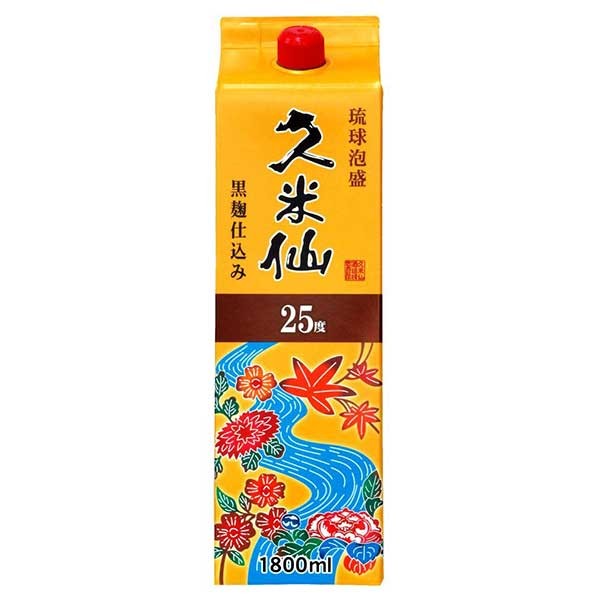 久米仙酒造 久米仙パック 25度 1.8L 1800ml [久米仙酒造 泡盛] 送料無料(沖縄対象外)