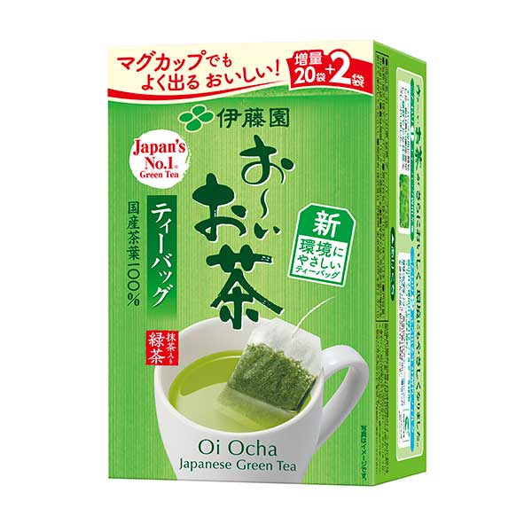 伊藤園 お〜いお茶 緑茶ティーバッグ (1.8g×22袋) x 10パック[ケース販売][伊藤園 日本 飲料 日本茶 61449] 母の日 父の日 ギフト