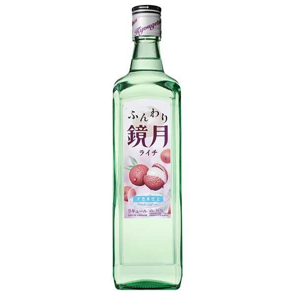 サントリー ふんわり鏡月 ライチ 16度 [瓶] 700ml x 12本[ケース販売] 送料無料(沖縄対象外) [サントリー 大韓民国 リキュール 16GZLT]